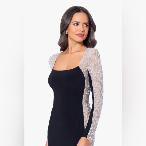 JILLIAN LONG SLEEVE CAVIAR DRESS - Picture 3 of 6